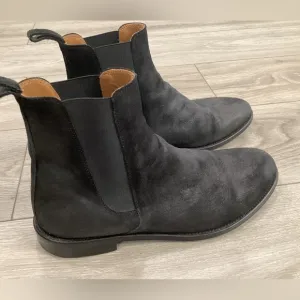 Black Chelsea Boots Made in Spain Men's Sz 8 MSRP $325 ORO Los Angeles Classic