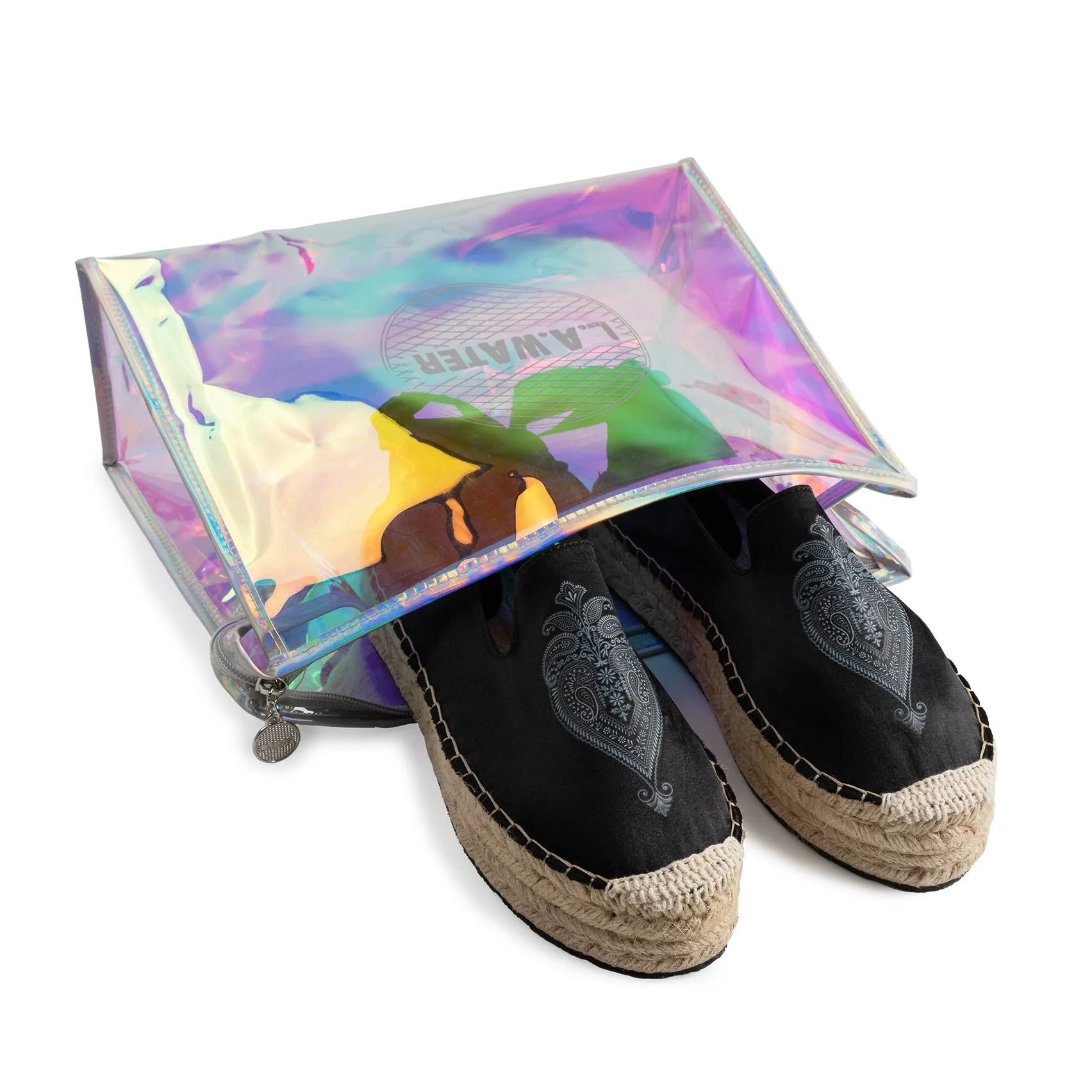 BLACK PAISLEY ESPADRILLAS