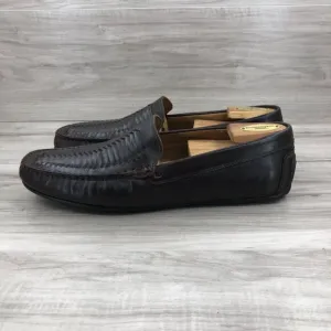 Blake McKay Loafers Men's 11.5 Tucson Brown Woven Leather Slip On Shoes