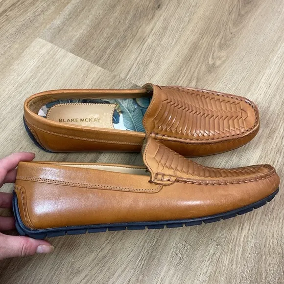 Blake Mckay Quinton Woven Driver Leather Slip on