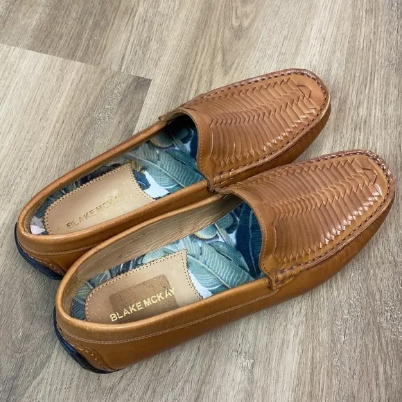 Blake Mckay Quinton Woven Driver Leather Slip on