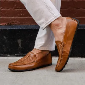 Blake Mckay Quinton Woven Driver Leather Slip on