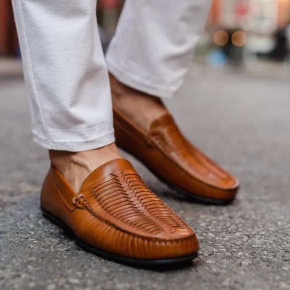 Blake Mckay Quinton Woven Driver Leather Slip on