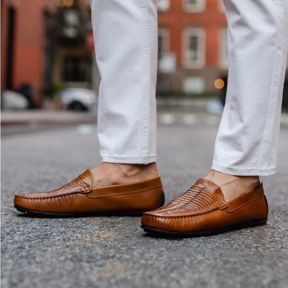 Blake Mckay Quinton Woven Driver Leather Slip on