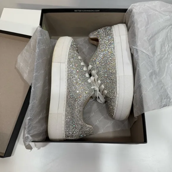 Blue by Betsey Johnson Rhinestone Sneakers