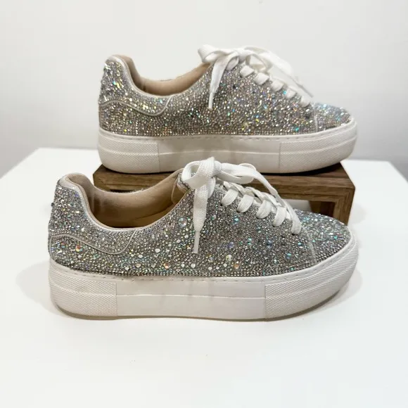 Blue by Betsey Johnson Rhinestone Sneakers