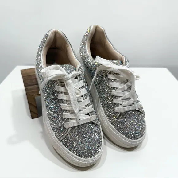 Blue by Betsey Johnson Rhinestone Sneakers