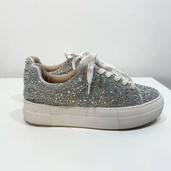 Blue by Betsey Johnson Rhinestone Sneakers