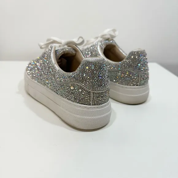 Blue by Betsey Johnson Rhinestone Sneakers