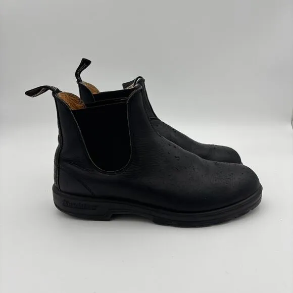 Blundstone Black Leather Chelsea Boots Men's 10.5