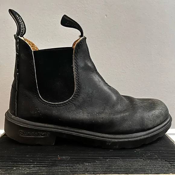 Blundstone Kids Chelsea Boots, Rustic Black Leather