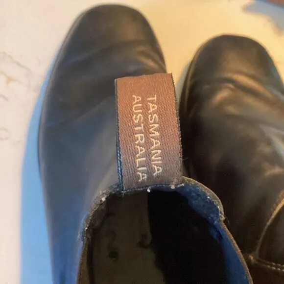 Blundstone Mens Chelsea Brown Leather Boots Sz 12 Stout Brown