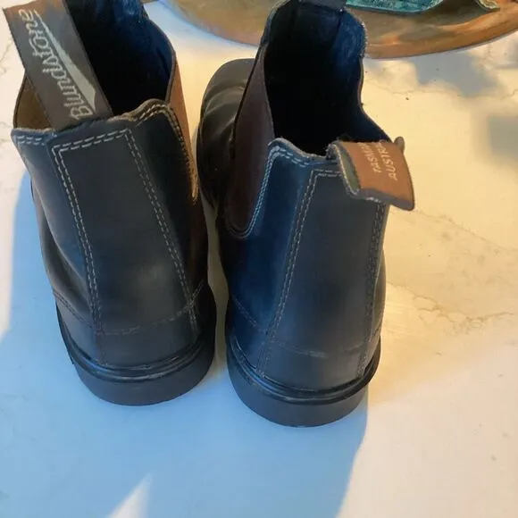 Blundstone Mens Chelsea Brown Leather Boots Sz 12 Stout Brown