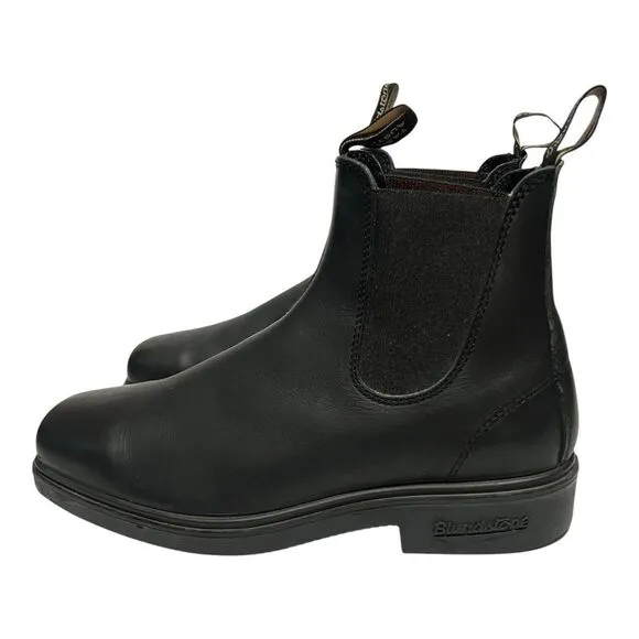 Blundstone Mens Size 9.5 Black Leather Chelsea Square Toe Dress Boots