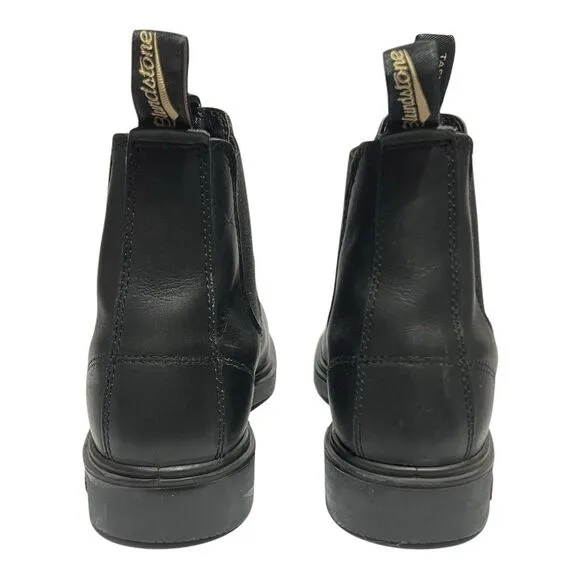 Blundstone Mens Size 9.5 Black Leather Chelsea Square Toe Dress Boots