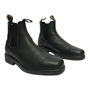 Blundstone Mens Size 9.5 Black Leather Chelsea Square Toe Dress Boots