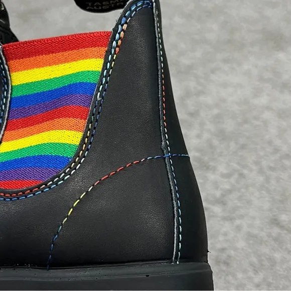 Blundstone Rainbow Black Leather Chelsea Boots Women's US Size 5 NEW