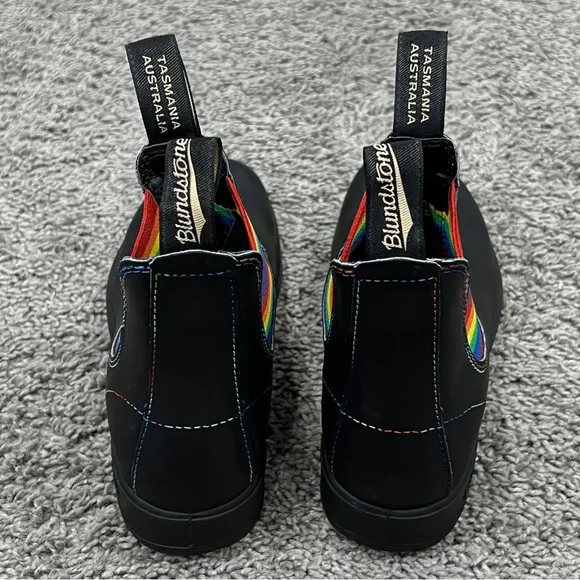 Blundstone Rainbow Black Leather Chelsea Boots Women's US Size 5 NEW