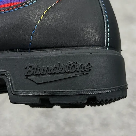 Blundstone Rainbow Black Leather Chelsea Boots Women's US Size 5 NEW