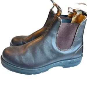 Blundstone Womens Boots Stout Brown Leather 500 Chelsea Ankle AU 9 US 12 Booties