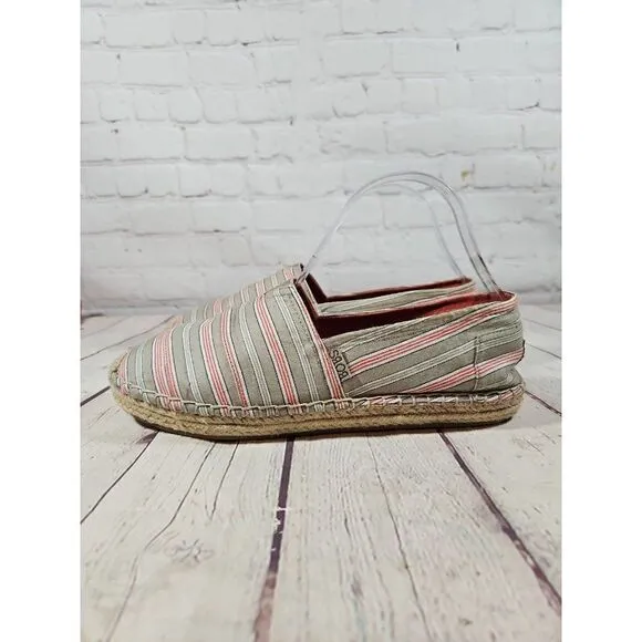 BOBS by Skechers Canvas Espadrilles Shoes Women's Size 9