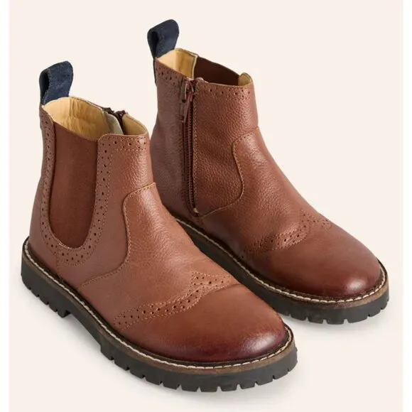 Boden Leather Chelsea Boots Tan Girls  Size: 29 US 11- 11.5