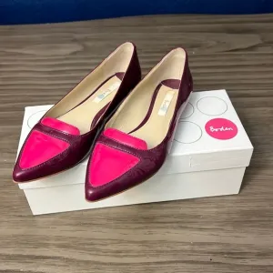 BODEN LEATHER POINTY TOE FLATS 6