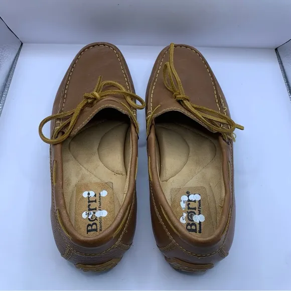 Born Mens Eberhard Venetian Driving Loafers size 8 brown leather EUC