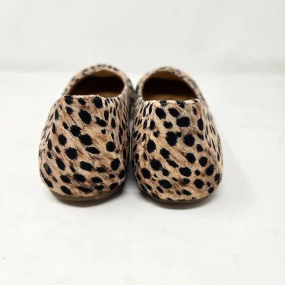 Born Womens 6M Lilly Leopard Print Ballet Flats Dressy Casual Office