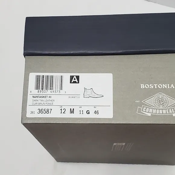 Bostonian Nantasket High Chelsea Leather Boots Size 12 NEW in Box