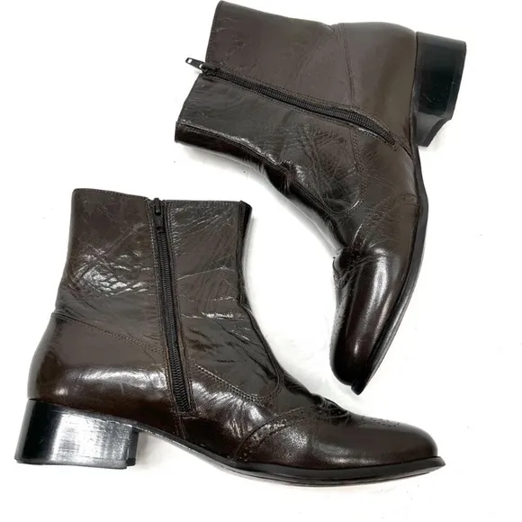 Botany 500 Patent Leather Chelsea Boots
