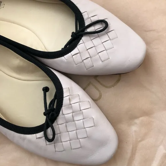 Bottega Veneta Blush Pink Leather Ballet Flats 7.5