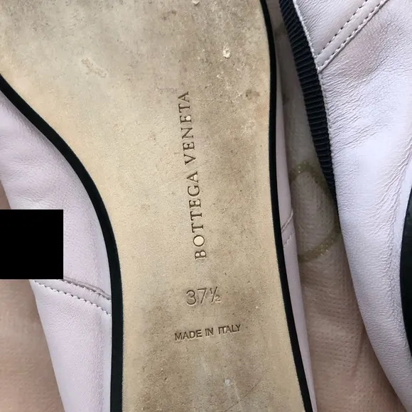 Bottega Veneta Blush Pink Leather Ballet Flats 7.5