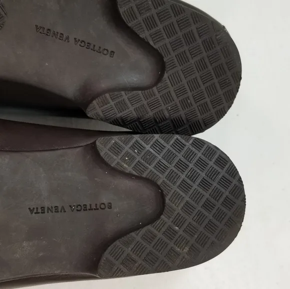 Bottega Veneta Men's Brown Leather Woven Loafers size 11½