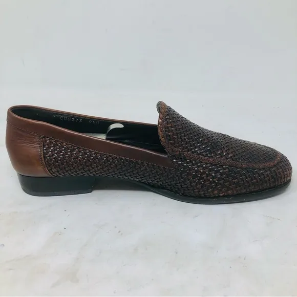 Bragano by Cole Haan Woven Leather Loafers Italy