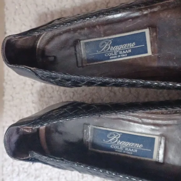 Bragano By Cole Haan Woven Tassle Loafers