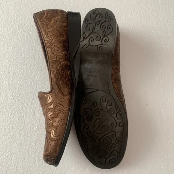 Brighton Alcott loafers copper brown mosaic ballerina slip on flats shoes