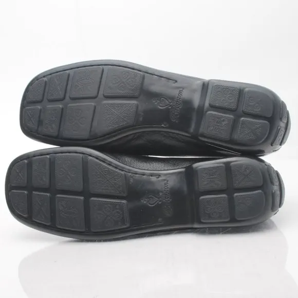 Brighton URSA Black Leather Elegant Driving Shoes Loafers 8.5N