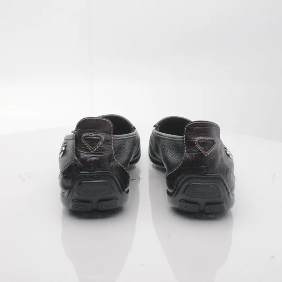 Brighton URSA Black Leather Elegant Driving Shoes Loafers 8.5N