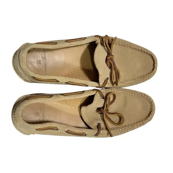 Brooks Brothers Sconset Camp Moccasin Loafers Driving Shoes  in Suede Size 9D