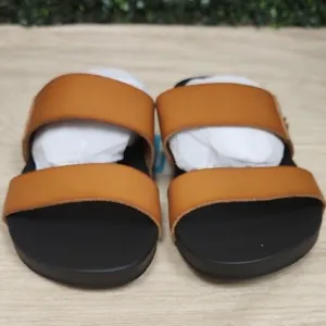 Brown Double Strap Sandals