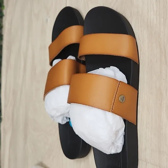 Brown Double Strap Sandals