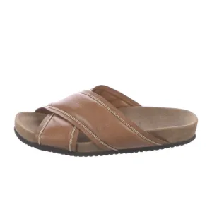 Brunello Cucinelli Monili Leather Slide Sandals SZ 6/36