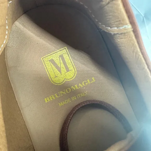 Bruno Magli magnifico cognac low top sneakers