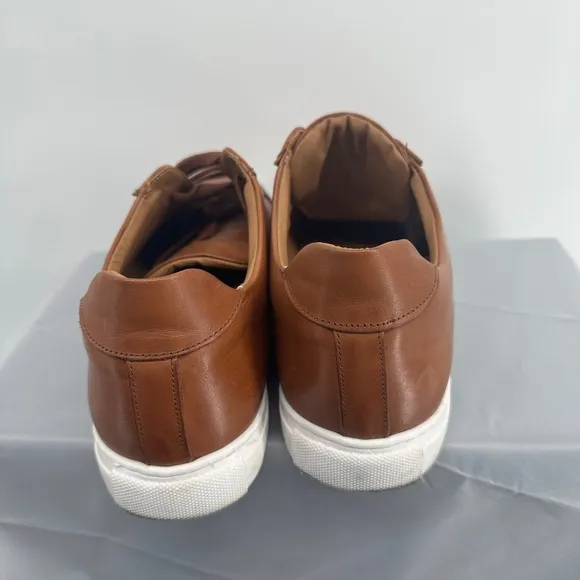 Bruno Magli magnifico cognac low top sneakers