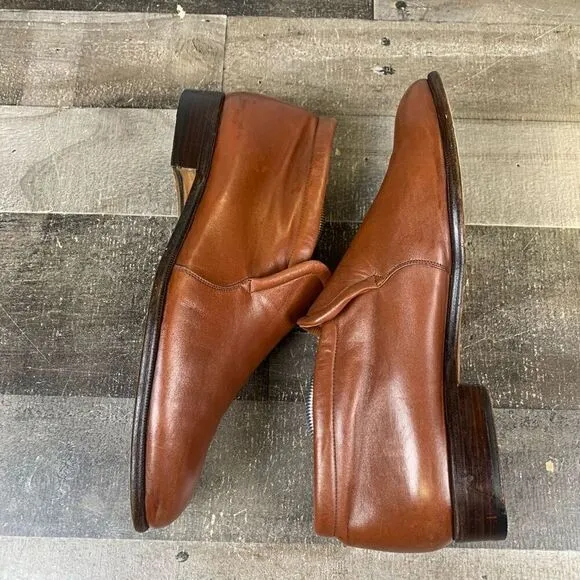 Bruno Magli Men’s Size 10.5 Chelsea Ankle Dress Loafer Boots Brown Leather