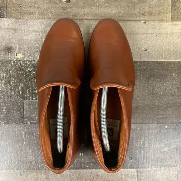 Bruno Magli Men’s Size 10.5 Chelsea Ankle Dress Loafer Boots Brown Leather
