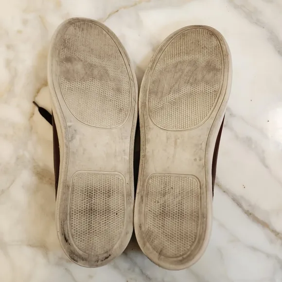 Bruno Magli Westy II Brown Leather Low Top Sneakers