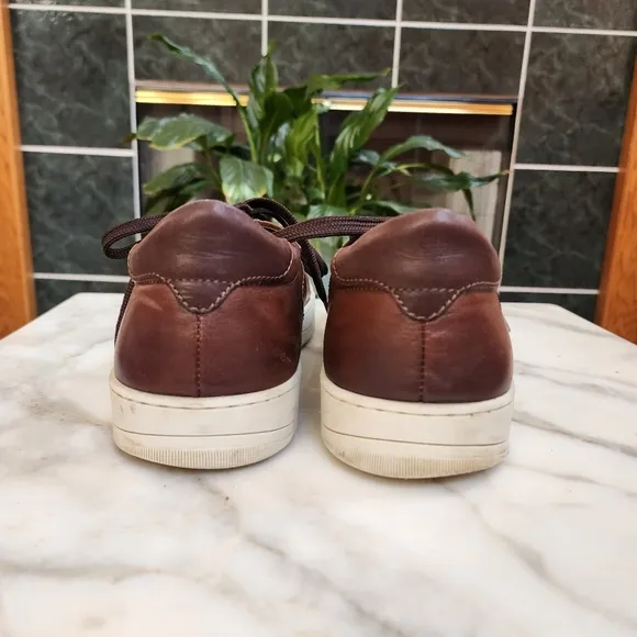 Bruno Magli Westy II Brown Leather Low Top Sneakers