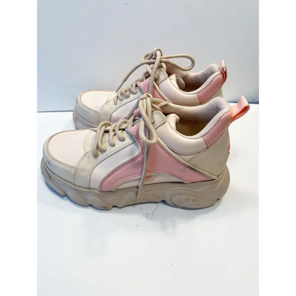Buffalo CDL Corbin Vegan Platform Sneakers in Pink